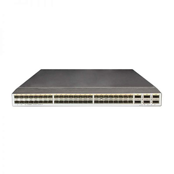 Фото Huawei CE6850U-48S6Q-HI Switch(48-Port 10GE SFP+,support 2/4/8G FC,6-Port 40GE QSFP+,2*FAN Box,Port-side Exhaust,Without Power Module)